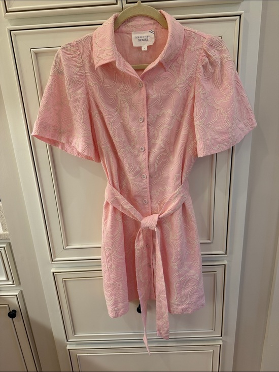Hyacinth House Dresses & Skirts - Pink White embroidery Hyacinth House dress